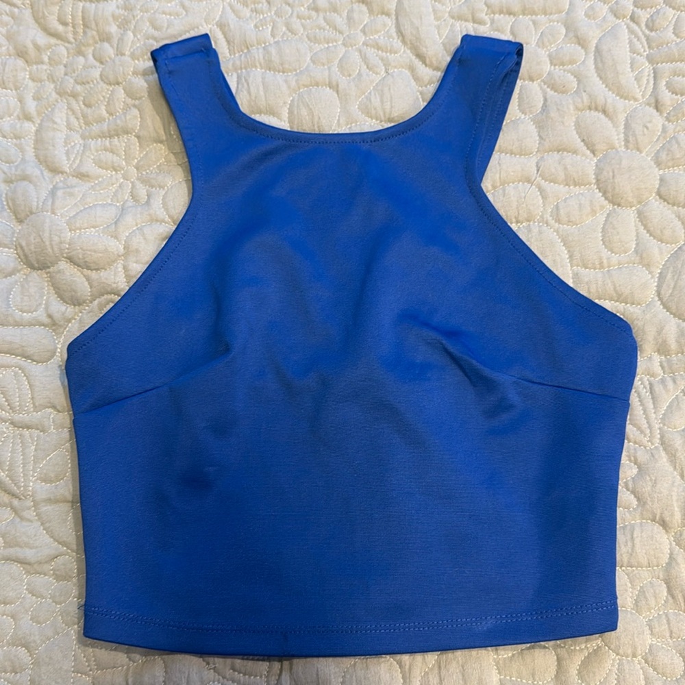 F21 Royal Blue crop tank